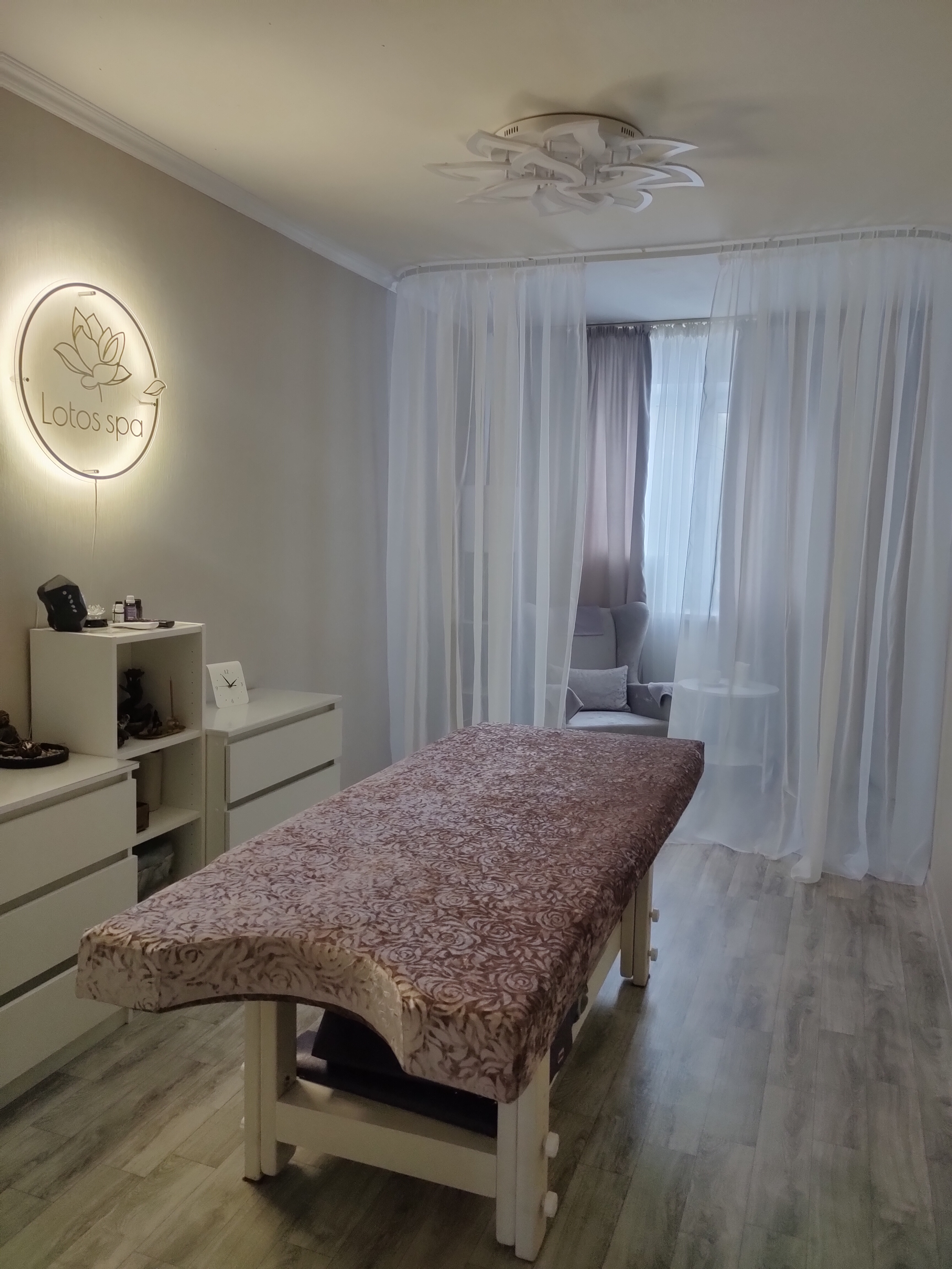 Процесс массажа в Lotos Spa